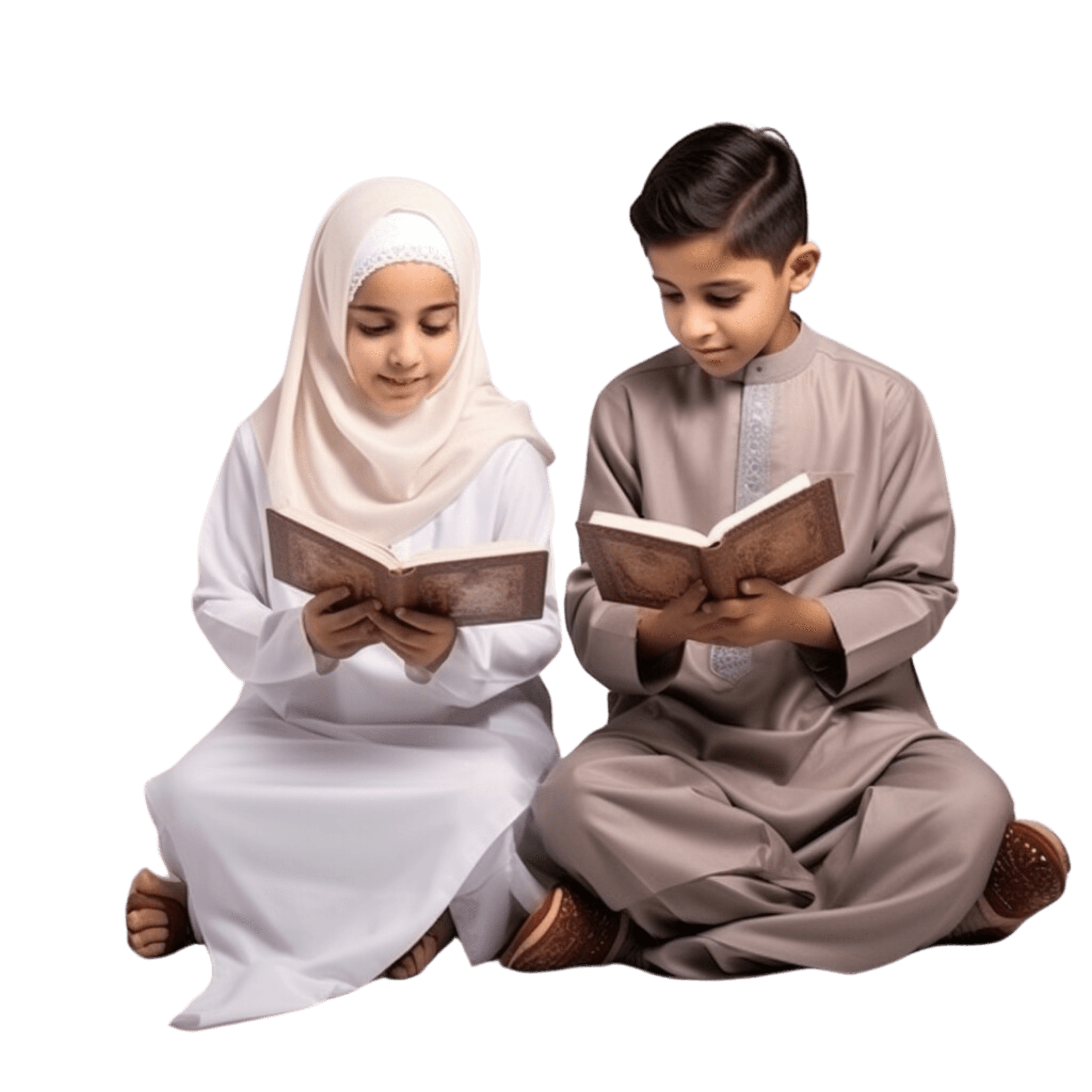 Boy reading Quran